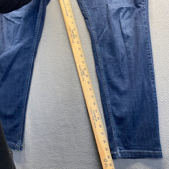 Mugsy Fultons Taper Blues Jeans Mens Size  40X30 Dark Blue Stretch Denim - Picture 7 of 12